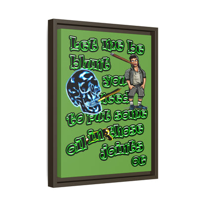 og - framed canvas art (green)