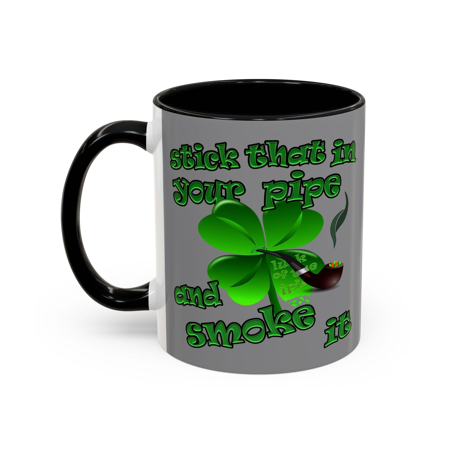 celtics logo - Accent Mug (grey)