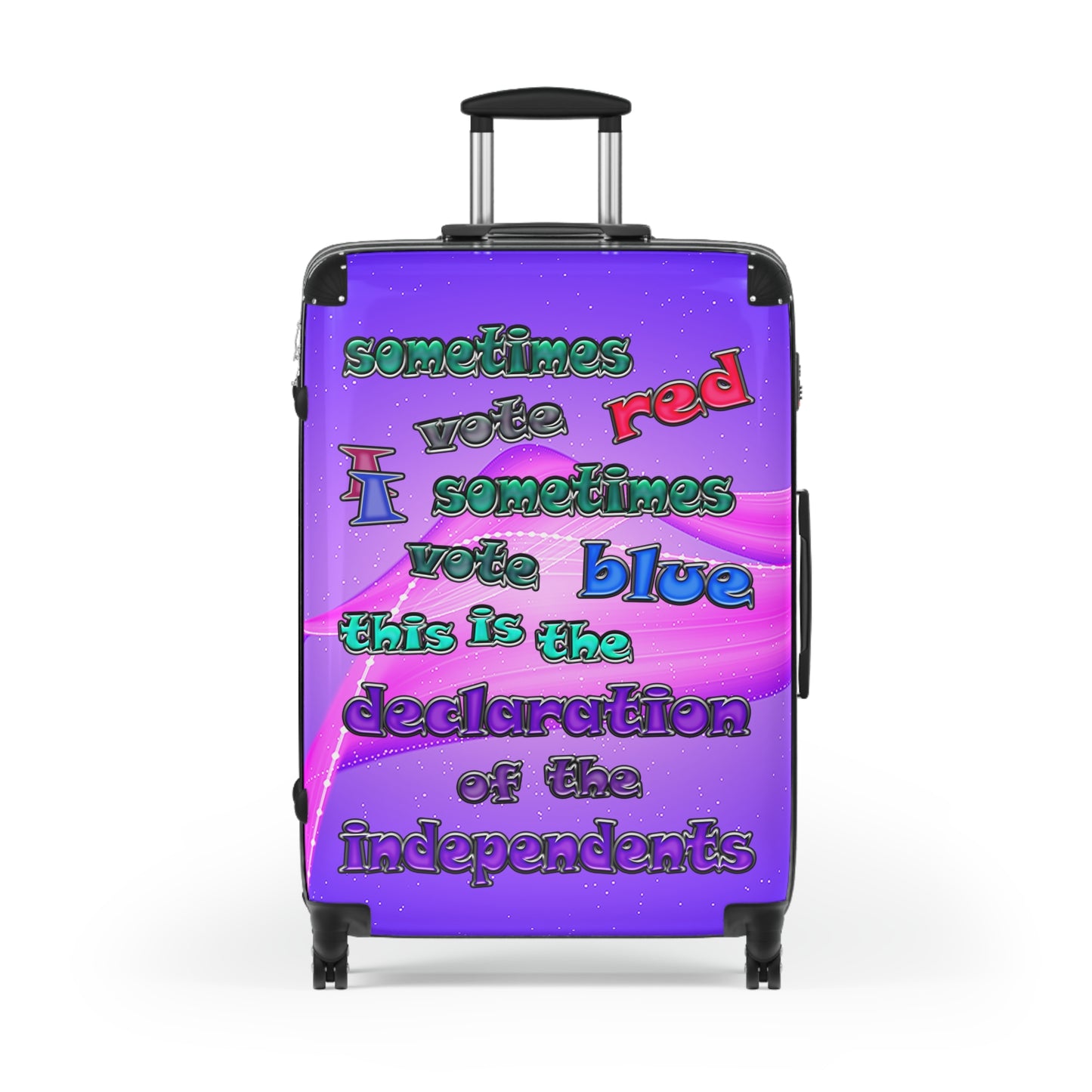 declaration of the independents - Suitcase (purple-pink wave)