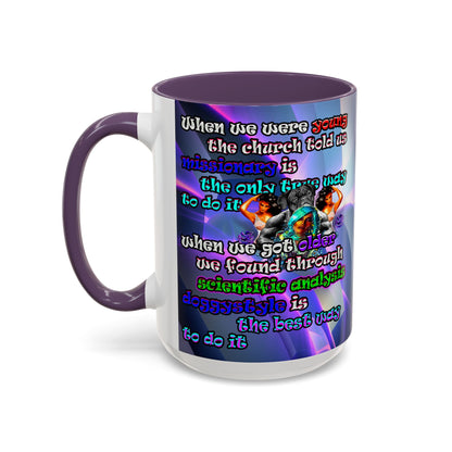 doggystyle - Accent Mug (grey-pink wave)