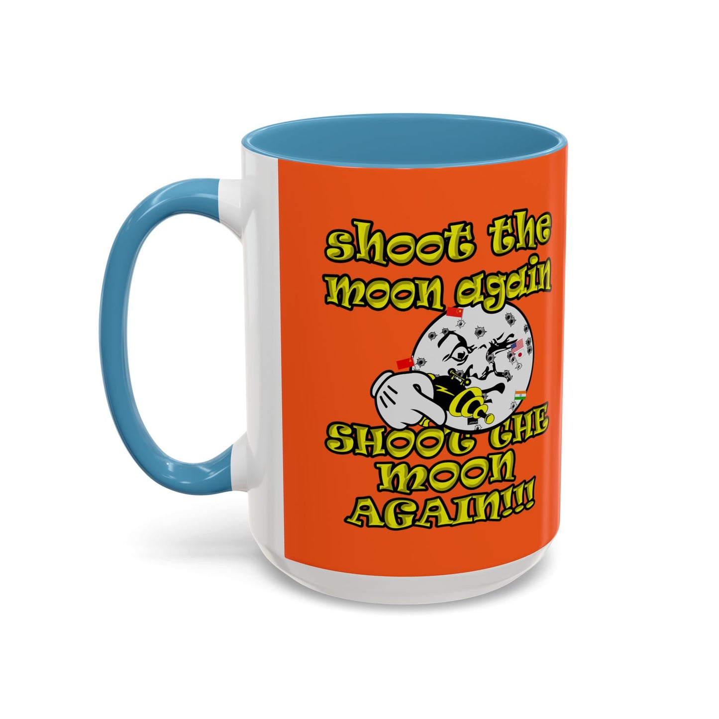 shoot the moon again - Accent Mug (orange)