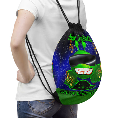 disc jockey - Drawstring Bag ('snoops' background)