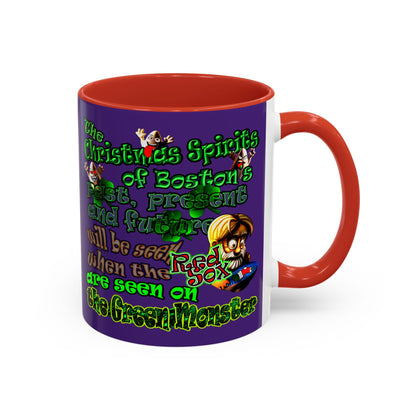 christmas spirits of boston - Accent Mug (purple)