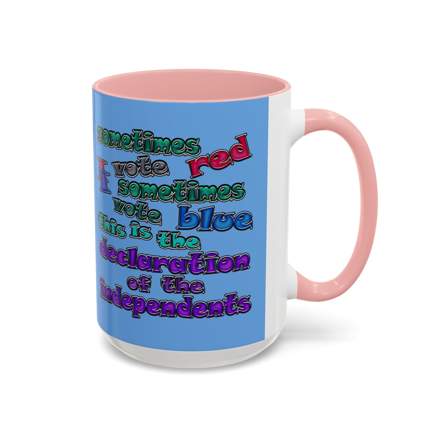 declaration of the independents - Accent Mug (light blue)