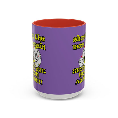 shoot the moon again - Accent Mug (light purple)