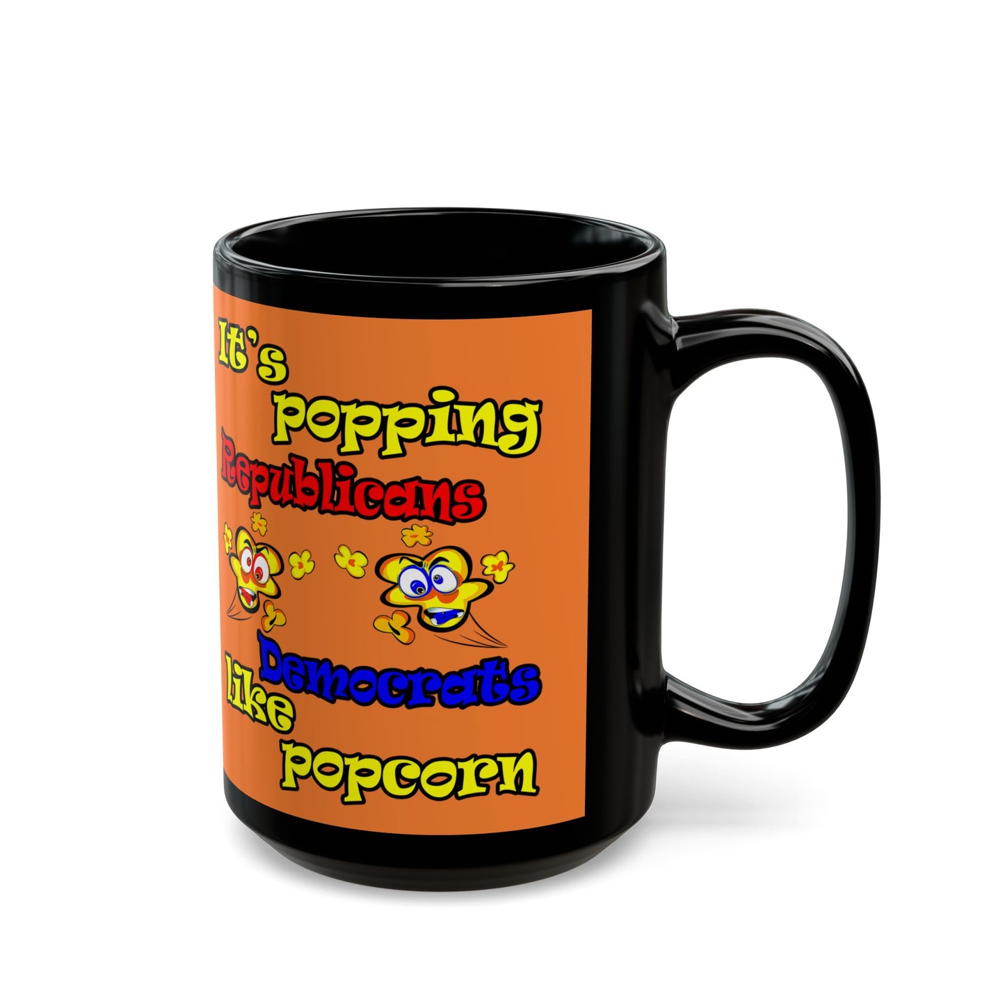 popping like popcorn - Black Mug (crusta)