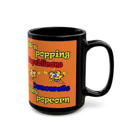 popping like popcorn - Black Mug (crusta)