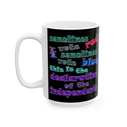 declaration of the independents - White Mug (black)
