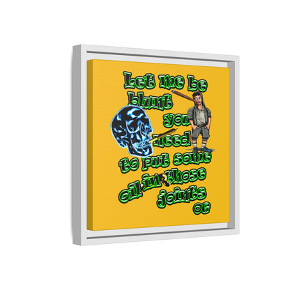 og - framed canvas art (yellow)