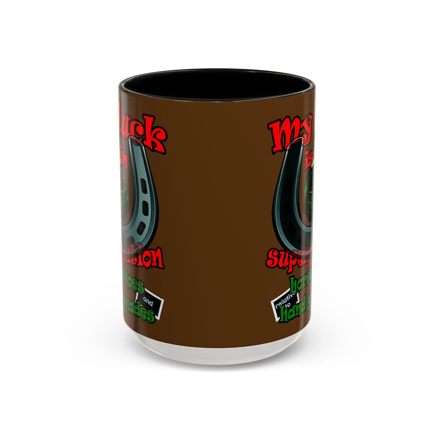 my luck - Accent Mug (brown)