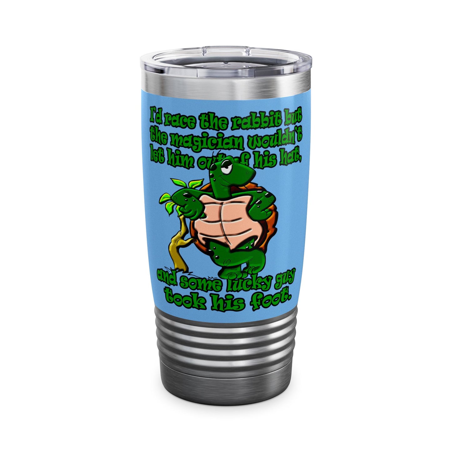 turtle race - Ringneck Tumbler, 20oz (light blue)