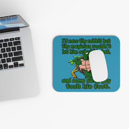 turtle race - Mouse Pad (Rectangle) (turquoise)
