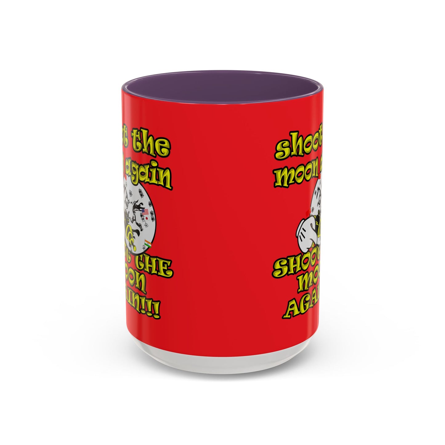 shoot the moon again - Accent Mug (red)