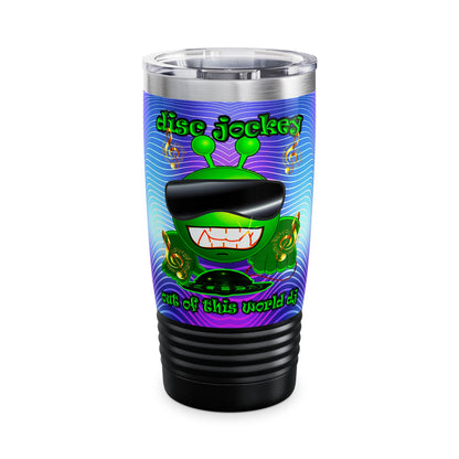 disc jockey - Ringneck Tumbler, 20oz (purple wave)