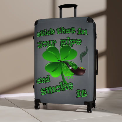 stick that in your pipe and smoke it - Suitcase (grey-light grey)