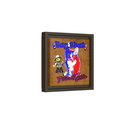tag that - framed canvas art (brown papyrus)
