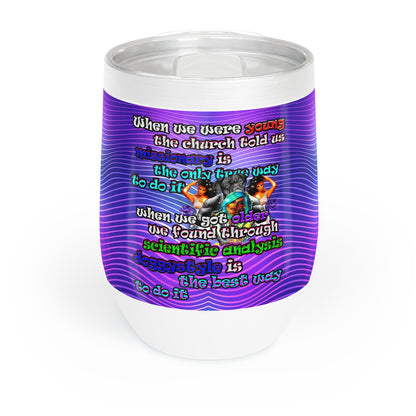 doggystyle - Chill Wine Tumbler (purple wave)