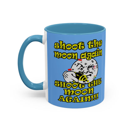 shoot the moon again - Accent Mug (light blue)