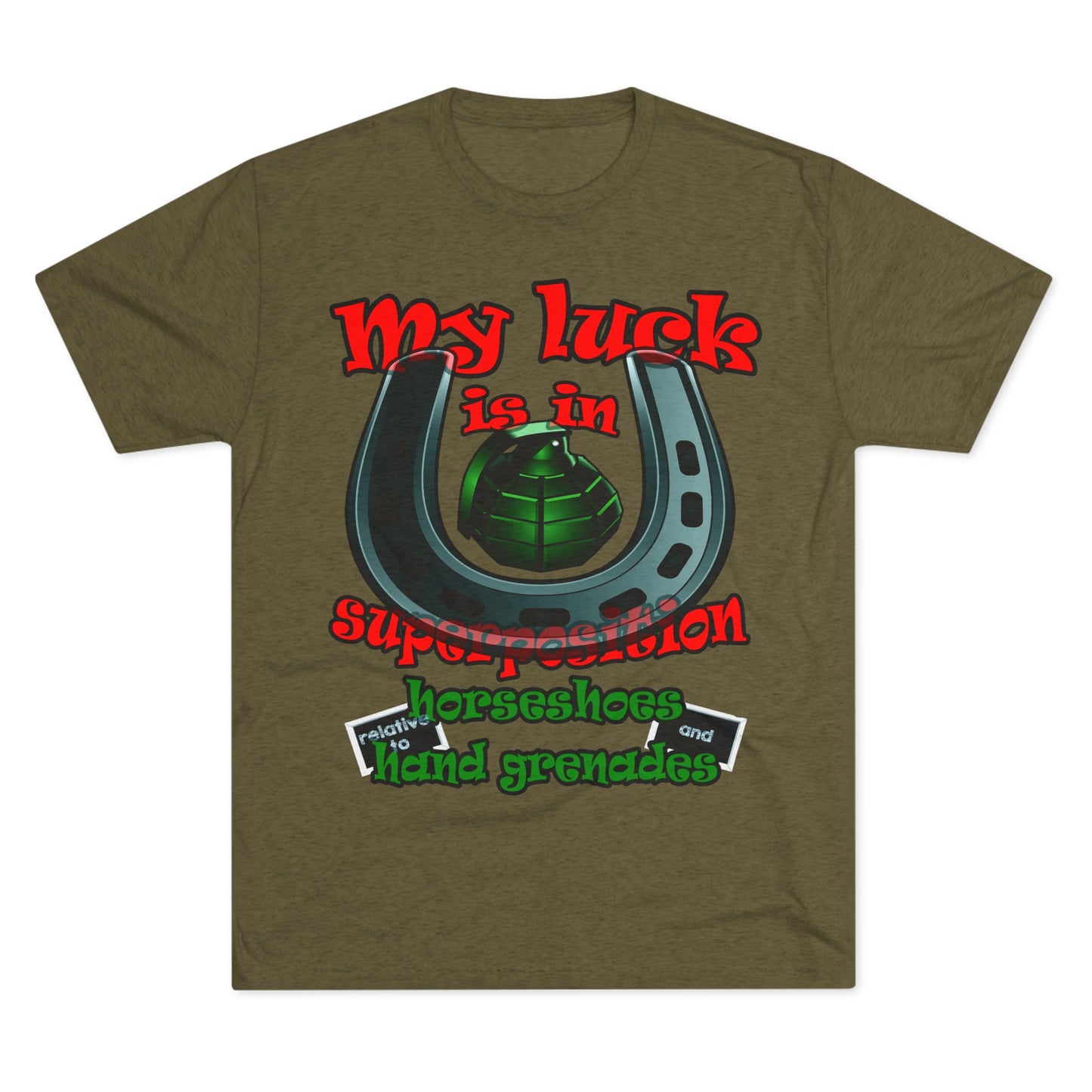 my luck - Unisex Tri-Blend Crew Tee