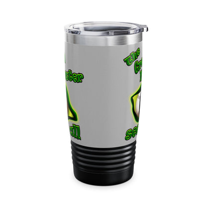green monster - Ringneck Tumbler, 20oz (light grey)