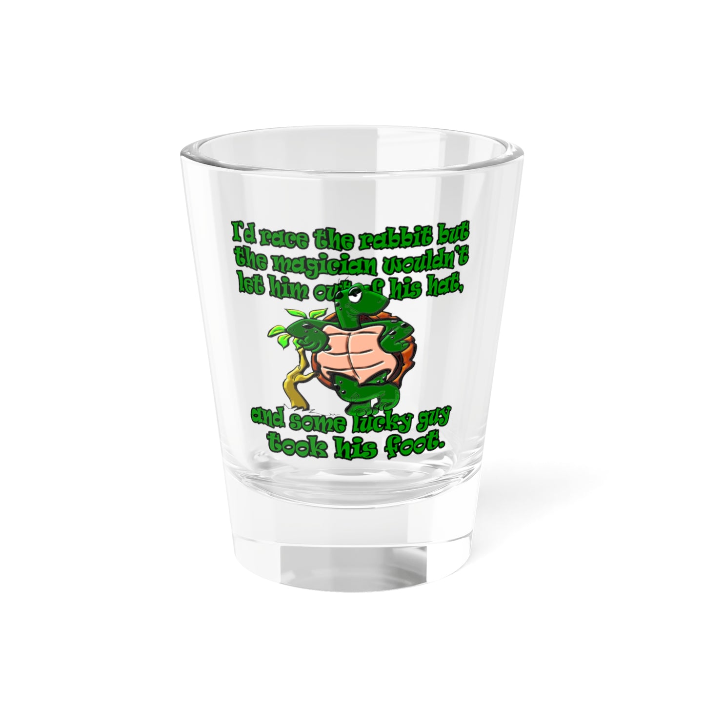 turtle race - Shot Glass