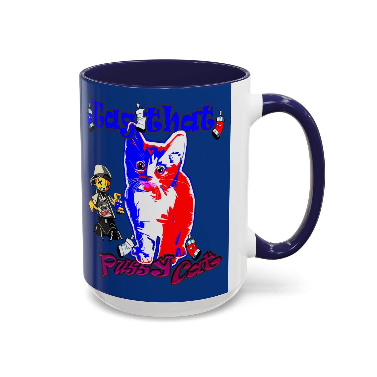 tag that - Accent Mug (dark blue)