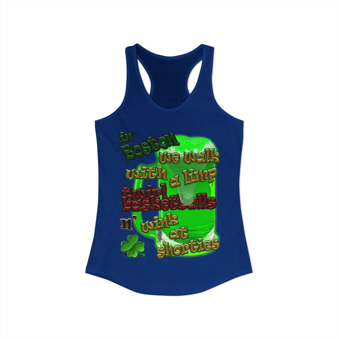 celtics logo - Women's Ideal Racerback Tank