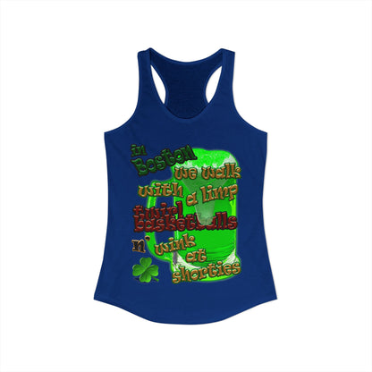 celtics logo - Women's Ideal Racerback Tank