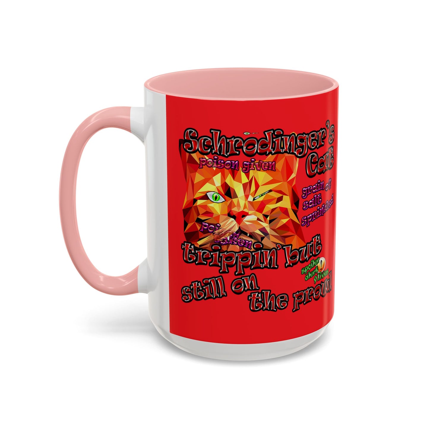 schrodinger's cat - Accent Mug (red)