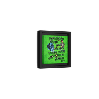 og - framed canvas art (green turf)