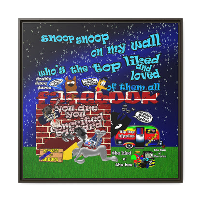 snoops - framed canvas art