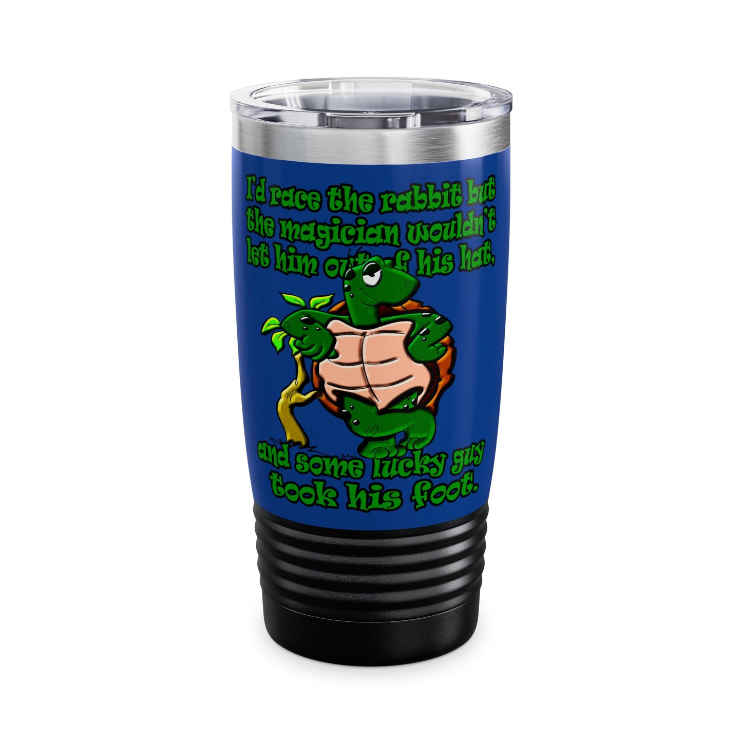 turtle race - Ringneck Tumbler, 20oz (dark blue)
