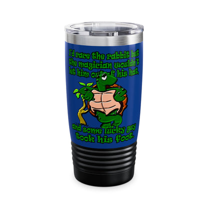 turtle race - Ringneck Tumbler, 20oz (dark blue)
