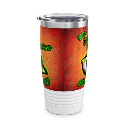 green monster - Ringneck Tumbler, 20oz (burnt orange)
