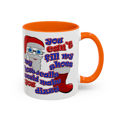 santa's shoes - Accent Mug (white)