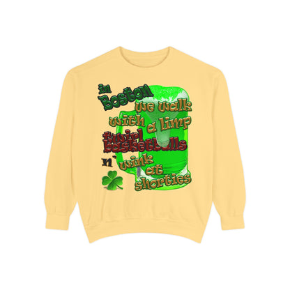 celtics logo - Unisex Garment-Dyed Sweatshirt