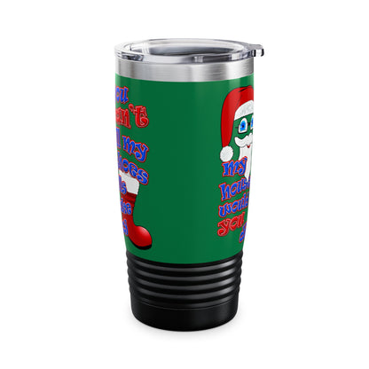 santa's shoes - Ringneck Tumbler, 20oz (dark green)