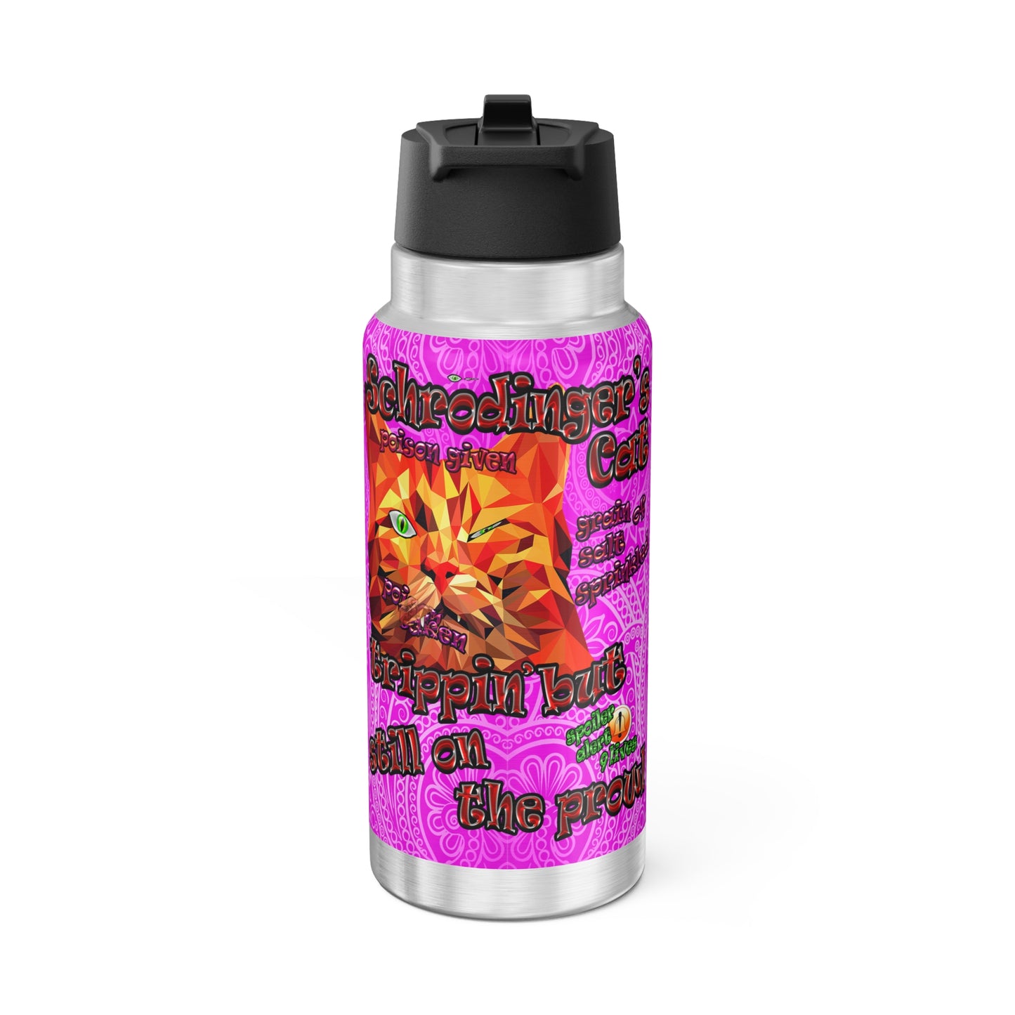 schrodinger's cat - Gator Tumbler, 32oz  (pink swirl)