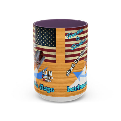 shoot for the stars - Accent Mug (butterscotch wood finish)