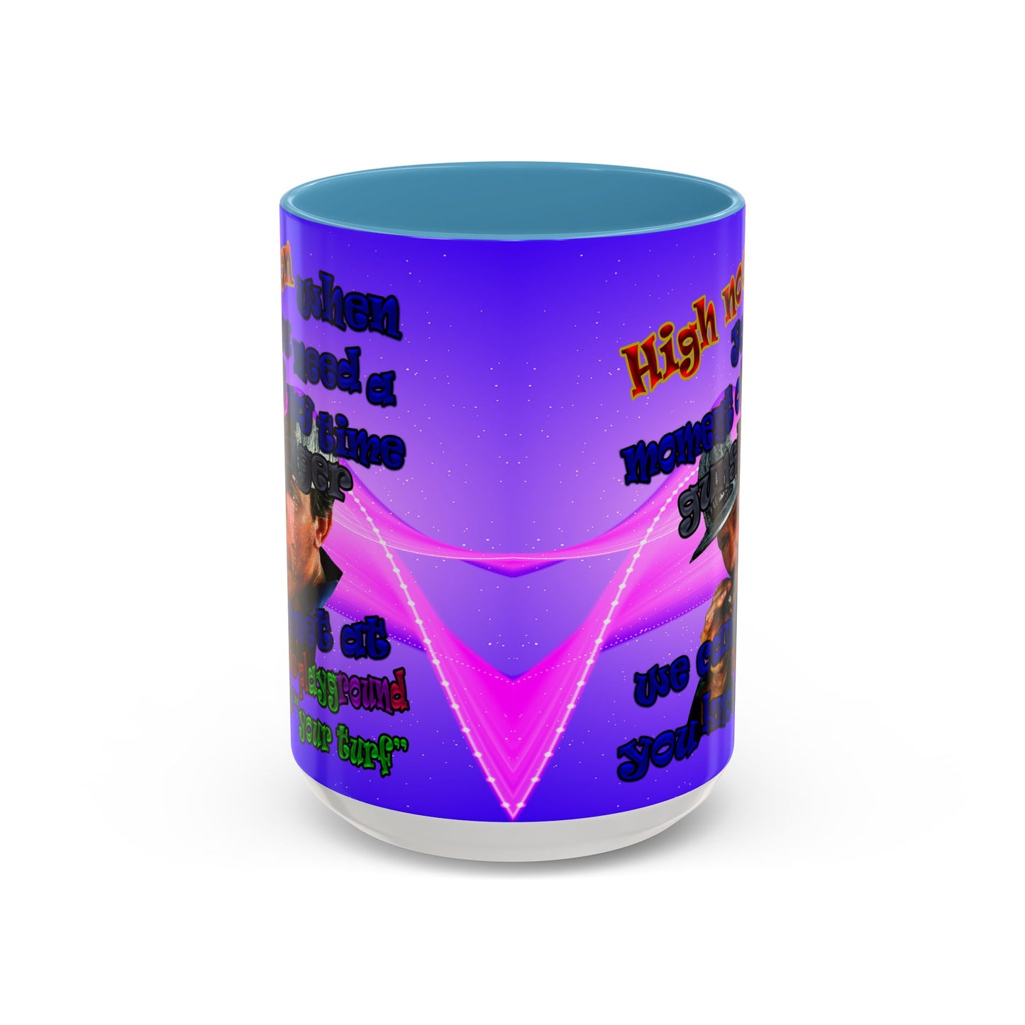 high noon - Accent Mug (purple-pink wave)