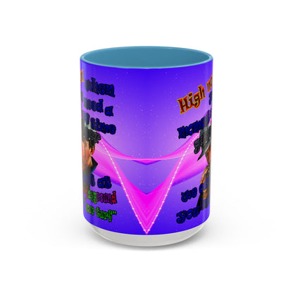 high noon - Accent Mug (purple-pink wave)