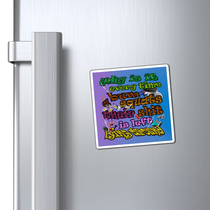 the bum's shit - Magnets - (light blue-purple wave)