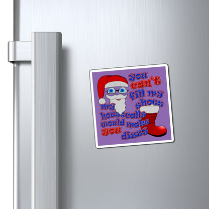 santa's shoes - Magnets - (light purple)