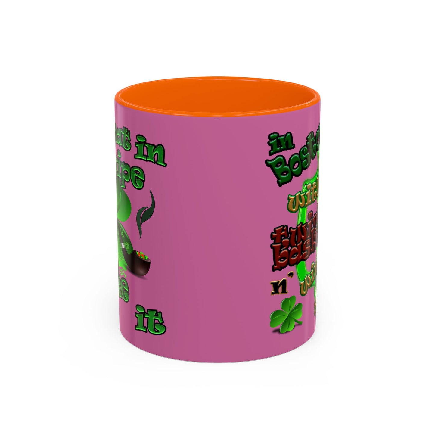 celtics logo - Accent Mug (light pink)