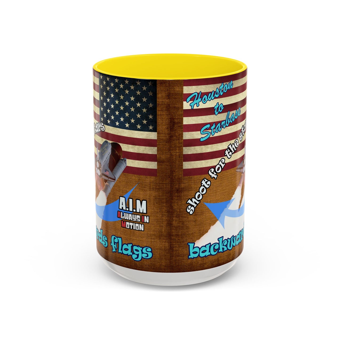 shoot for the stars - Accent Mug (brown papyrus)