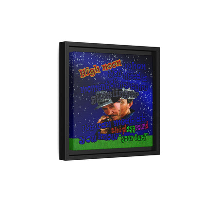 high noon - framed canvas art ('snoops' background)
