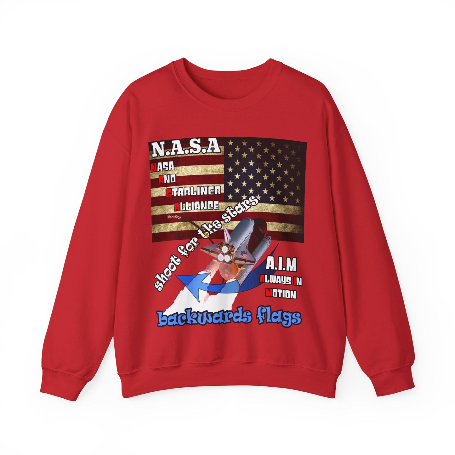 shoot for the stars(starliner) - Unisex Heavy Blend™ Crewneck Sweatshirt