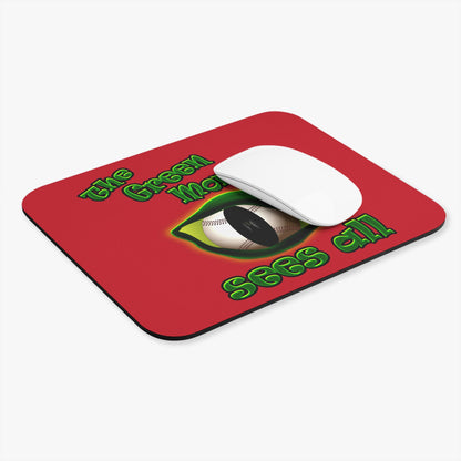 green monster - Mouse Pad (Rectangle) (dark red)