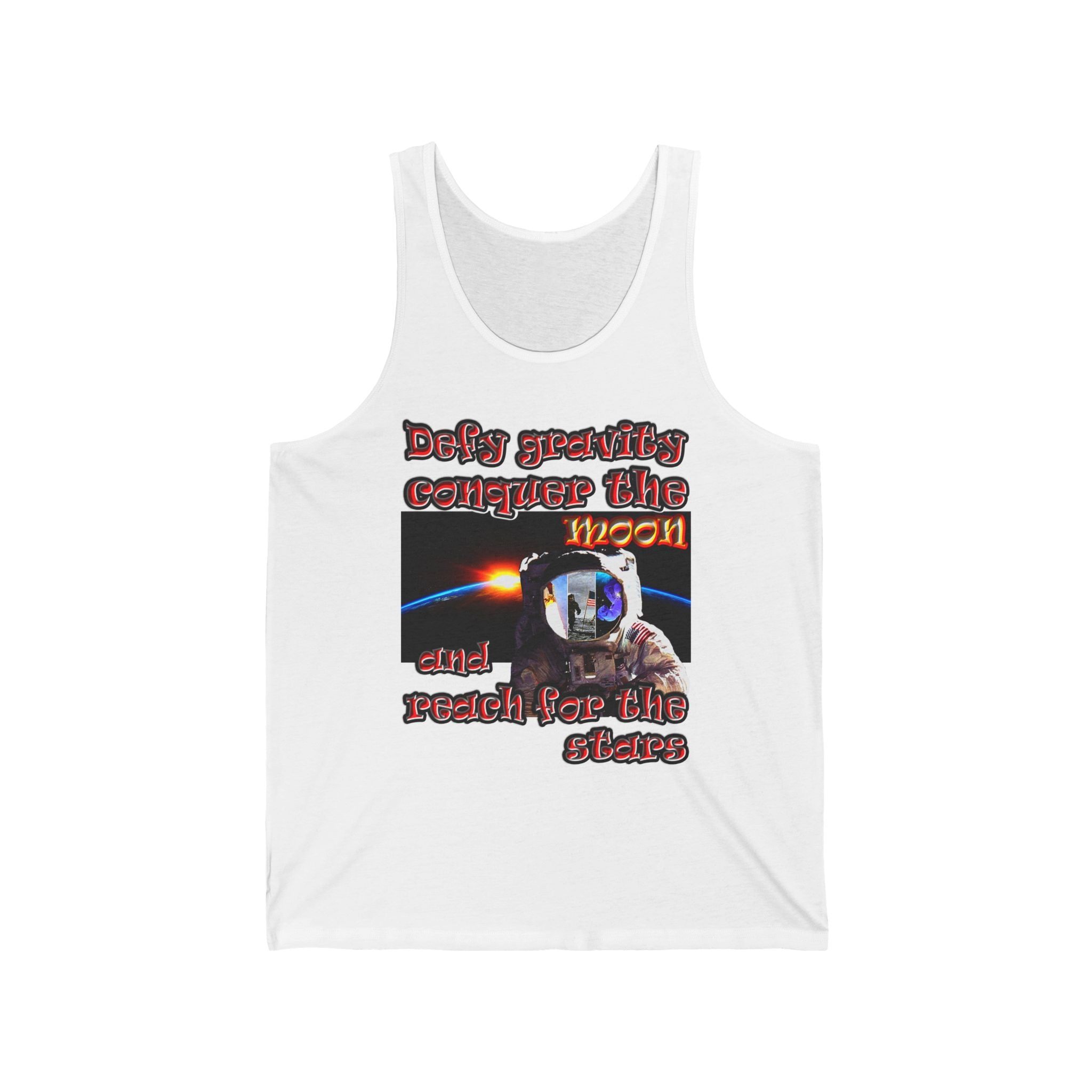 defy conquer reach - Unisex Jersey Tank