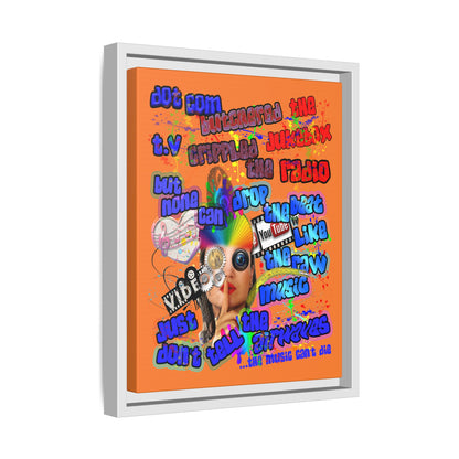 drop the beat - framed canvas art (crusta)